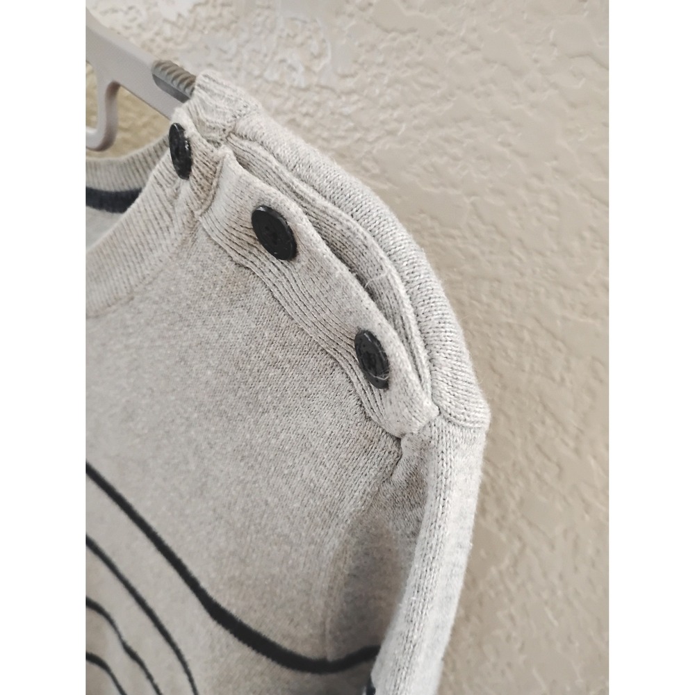 š©µNautica Striped Crewneck Sweater Casual Preppy Coastal Minimalist Chic Cotton - Picture 4 of 6